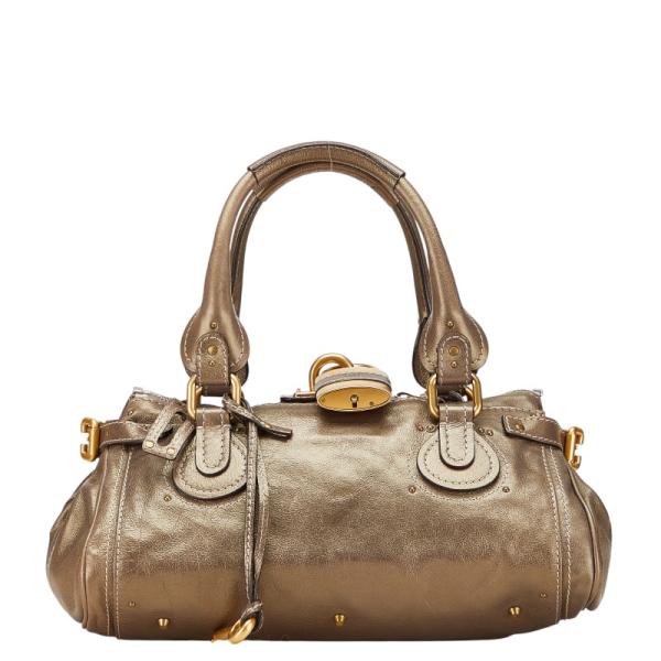 美品 Chloe クロエ パディントン ハンドバッグダークブラウン ラージ 楽天市場】chloe(クロエ) パディントン トートバッグ ショルダー