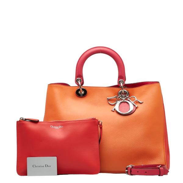 ディオール ディオリッシモ バイカラー ハンドバッグ ショルダーバッグ