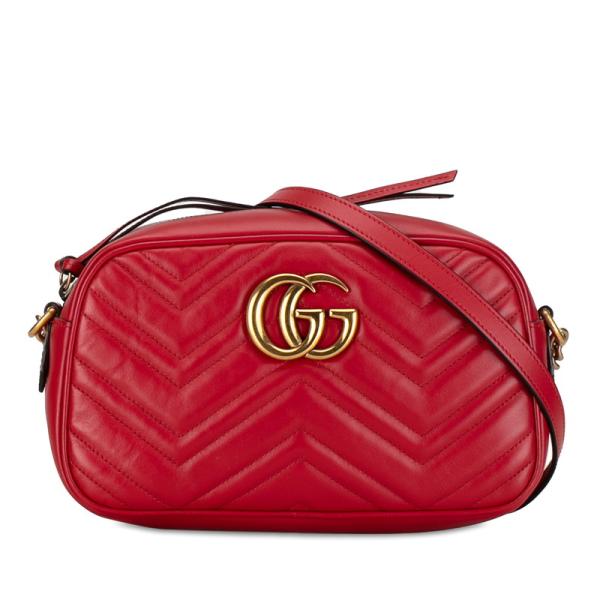 美品 GUCCI キルティング ショルダーバック GUCCI（グッチ） GGマーモント キルティング スモール ショルダー