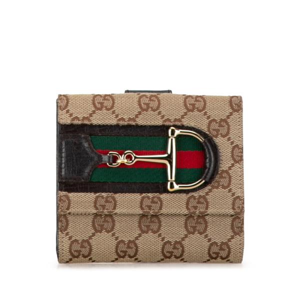 GUCCI グッチ GGキャンバス シェリーライン 二つ折り財布 楽天市場】【財布】GUCCI グッチ GGキャンバス シェリーライン ウェブ