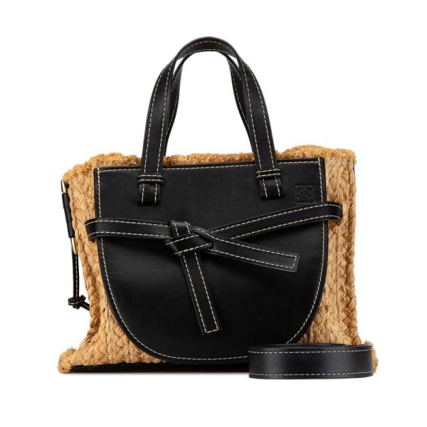 LOEWE ハンドバッグ ロエベ LOEWE ハンドバッグ ミニボストンバッグ 黒 レザー