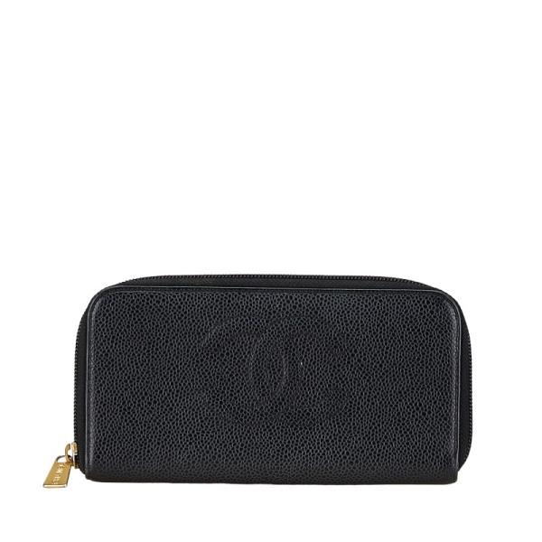 CHANEL（シャネル） ココマーク ジッピーウォレット 長財布 ブラック 