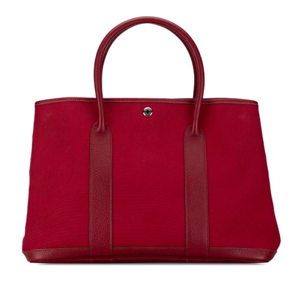 HERMES（エルメス） ガーデンパーティPM トートバッグ ワインレッド 