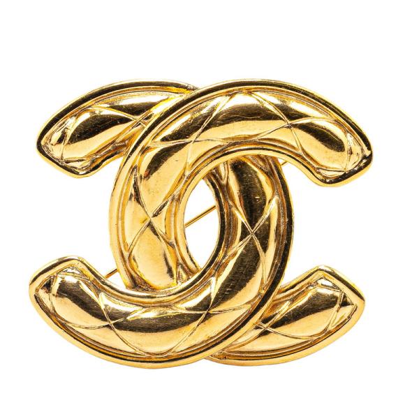 CHANEL（シャネル） ヴィンテージ マトラッセ ココマーク ブローチ