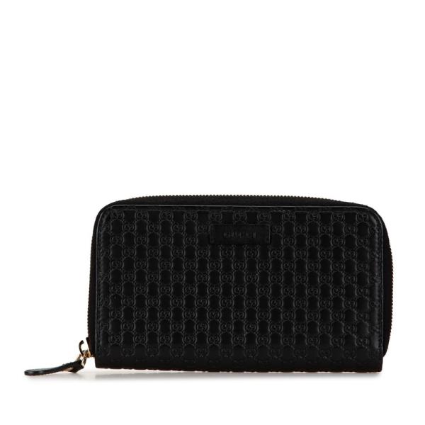 【美品】GUCCI グッチ マイクログッチシマ 長財布 ラウンドファスナー GUCCI グッチ マイクログッチシマ ラウンドファスナー 長財布