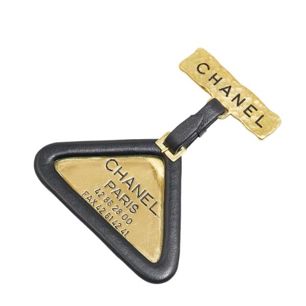 CHANEL シャネル ヴィンテージ 三角プレート ブローチ ゴールド CHANEL シャネル ヴィンテージ 三角プレート ブローチ ゴールド