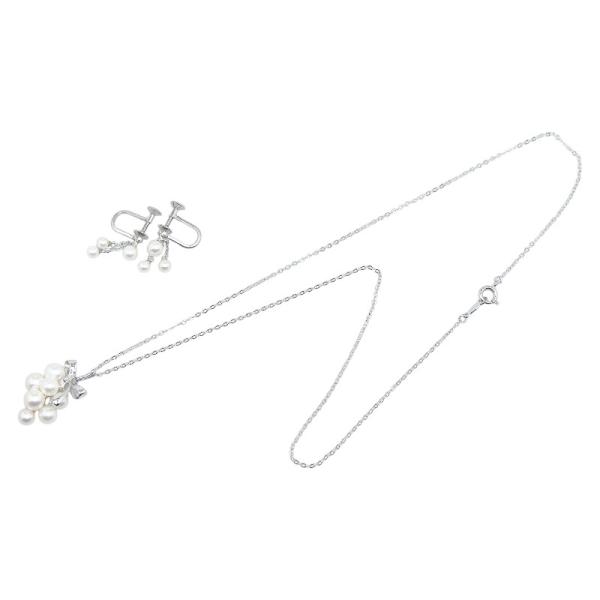 MIKIMOTO（ミキモト） 葡萄 ブドウ リボン モチーフ ネックレス
