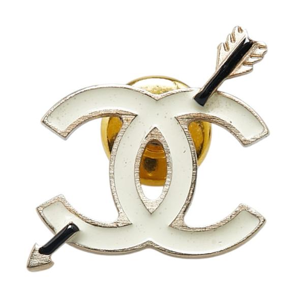 CHANEL シャネル ココマーク アロー 矢 モチーフ ピン ブローチ CHANEL シャネル ココマーク アロー 矢 モチーフ ピン ブローチ