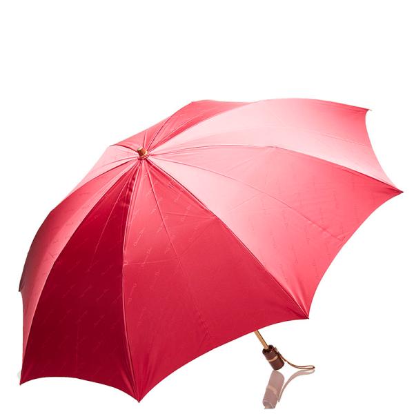 クリスチャンディオール 折りたたみ 雨傘 レッド ポリエステル