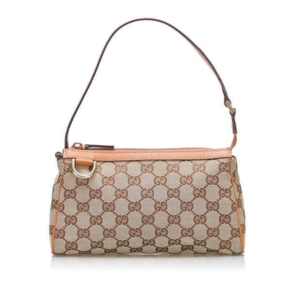 グッチ　GGキャンバス　アクセサリーポーチ　ベージュ GUCCI（グッチ） GGキャンバス アビー ポーチ アクセサリーポーチ