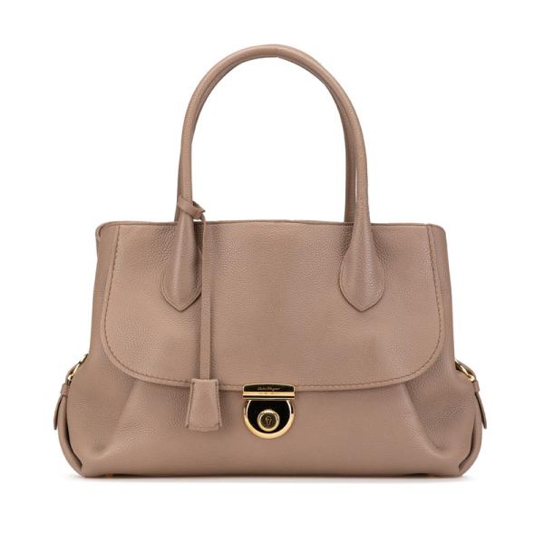 Ferragamo ブラウンレザー ハンドバッグ 楽天市場】【バッグ】Salvatore Ferragamo サルヴァトーレ