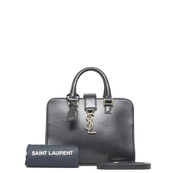 【超美品】SAINT LAURENT ブラックレザーベイビーカバス 楽天市場】【美品】サンローラン【YVES SAINT LAURENT