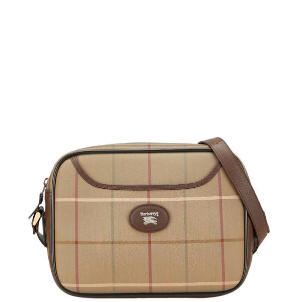 BURBERRY バーバリー チェック ショルダーバッグ カーキ ブラウン  