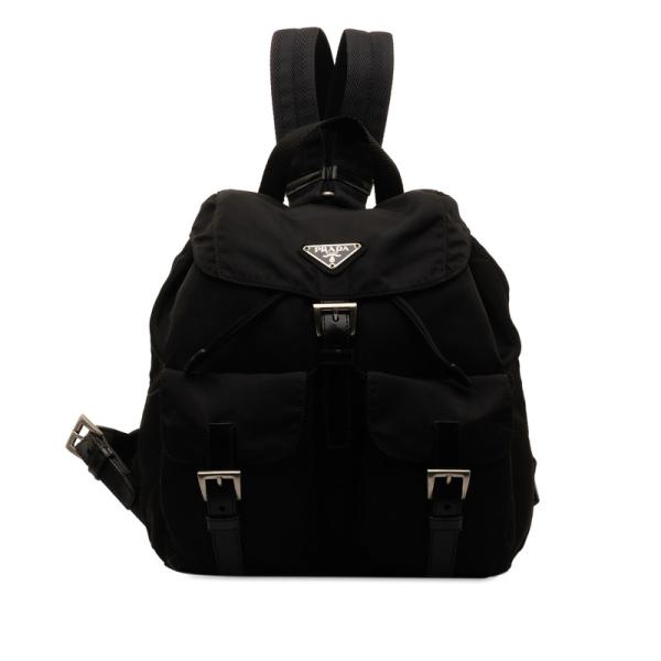 【Minni】◾️未使用美品◾️PRADA B6677リュック PRADA（プラダ） リュック バックパック B6677 ブラック ナイロン