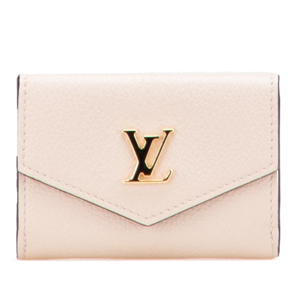 ルイ ヴィトン ポルトフォイユ ロックミニ 三つ折り財布 M69340 グレージュ レザー レディース LOUIS VUITTON 【中古】 LOUIS VUITTON（ルイ・ヴィトン） ルイ ヴィトン ポルトフォイユ