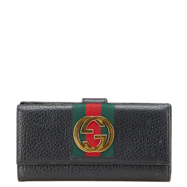 良品 GUCCI 長財布 インターロッキング シェリーライン GGロゴ 良品 GUCCI 長財布 インターロッキング シェリーライン GGロゴ