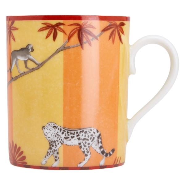 HERMES（エルメス） アフリカ マグカップ オレンジ イエロー ホワイト 