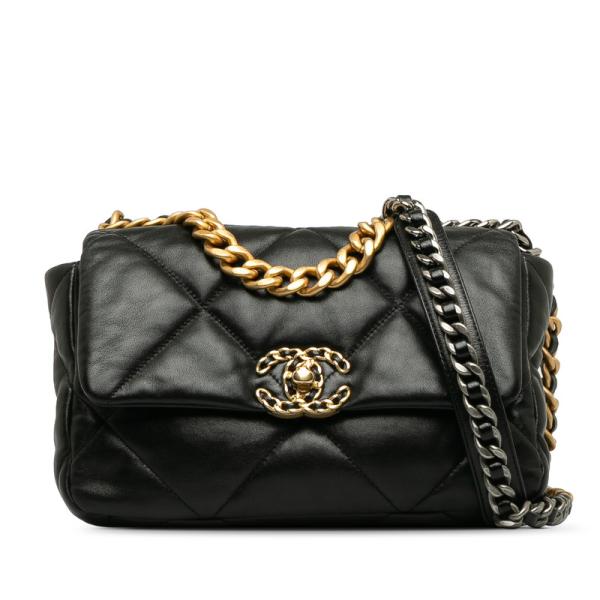 美品 シャネル マトラッセ ココマーク ディズヌフ チェーン ショルダーバッグ ラムスキン レディース CHANEL 【228-39785】 ginzaparis2_228-39785
