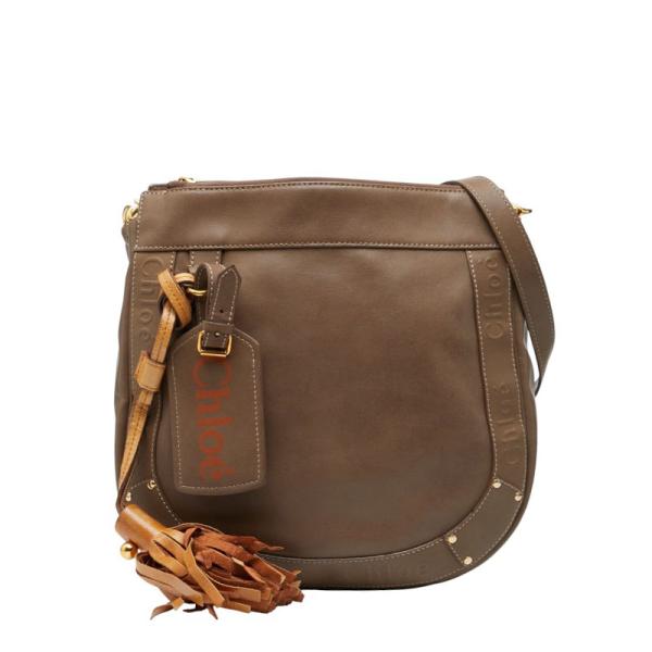 Chloe（クロエ） エデン 斜め掛け ショルダーバッグ ブラウン レザー