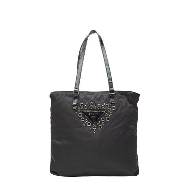 PRADA（プラダ） 三角ロゴプレート ハトメ トートバッグ ショルダー