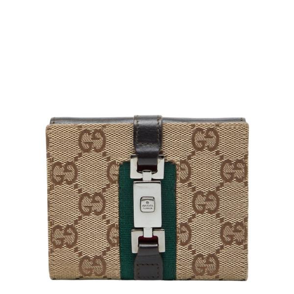 GUCCI（グッチ） GGキャンバス ジャッキー シェリーライン 二つ折り