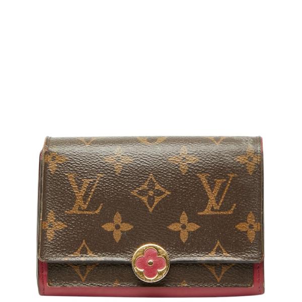 ルイ ヴィトン モノグラム ポルトフォイユ フロールコンパクト 二つ折り財布 M64588 PVC レディース LOUIS VUITTON 【228-66935】 LOUIS VUITTON（ルイ・ヴィトン） ルイ ヴィトン モノグラム