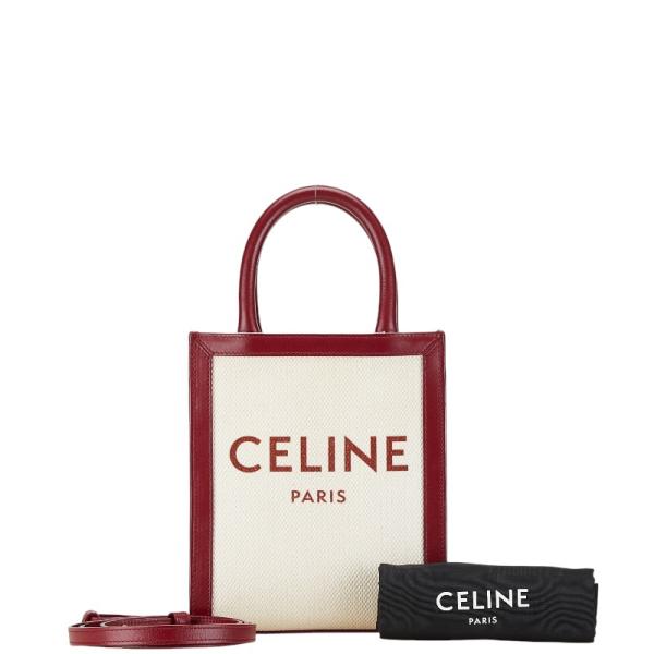 CELINE セリーヌ ロゴ バーティガルスモール ハンドバッグ