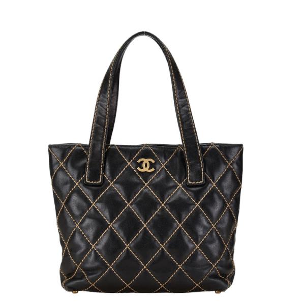 CHANEL シャネル【美品】ハンドル フェルト トートバッグ マトラッセ CHANEL シャネル ショルダーバッグ ハンドバッグ ココハンドル