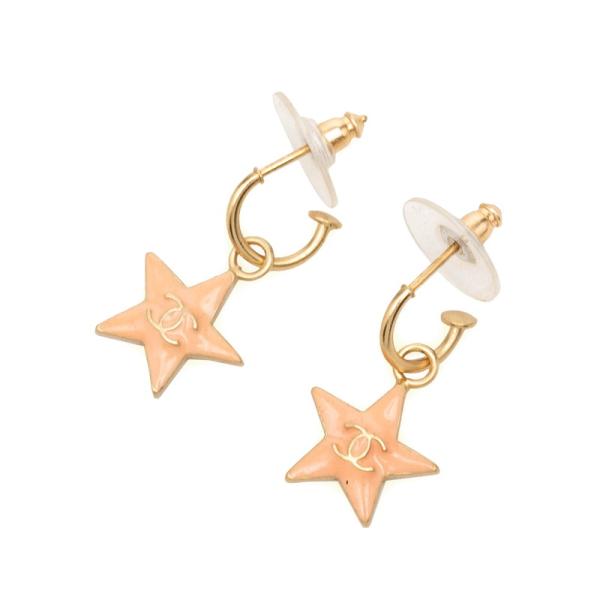 CHANEL（シャネル） ココマーク スター ピアス 03A ピンクベージュ