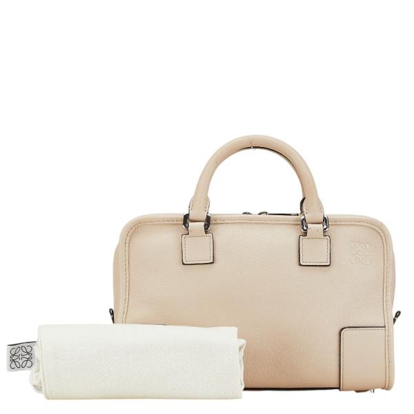 LOEWE（ロエベ） アナグラム アマソナ23 ハンドバッグ ベージュ レザー