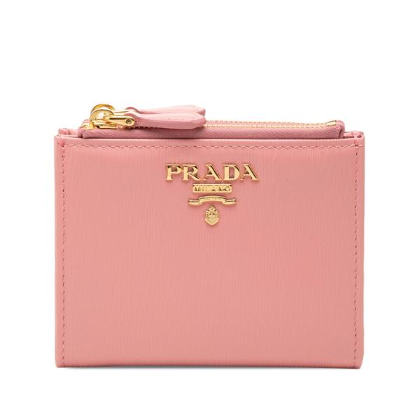 PRADA（プラダ） ロゴ 二つ折り財布 コンパクトウォレット 1ML024
