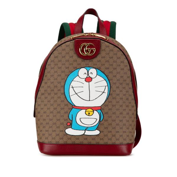 【極美品】GUCCI リュックサック レポム アップル&GGスプリーム PVC GUCCI（グッチ） × ドラえもん GGスプリーム リュック バックパック