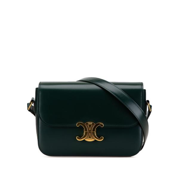 CELINE（セリーヌ） トリオンフ クラシック ショルダーバッグ グリーン