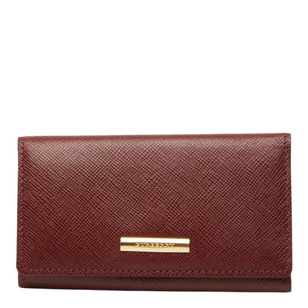BURBERRY（バーバリー） ノバチェック 4連 キーケース ワインレッド