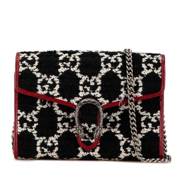 GUCCI グッチ ディオニュソス チェーンウォレット ミニ レザー チェーンバッグ ショルダーバッグ 401231 レザー レッド  レディース【中古】 GUCCI（グッチ） GG ディオニュソス チェーン ショルダーウォレット