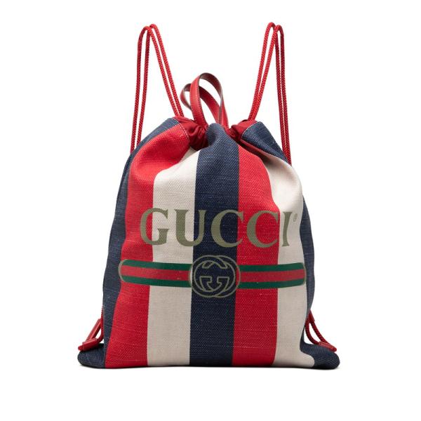 GUCCI（グッチ） シェリーライン ロゴ リュック バックパック 巾着
