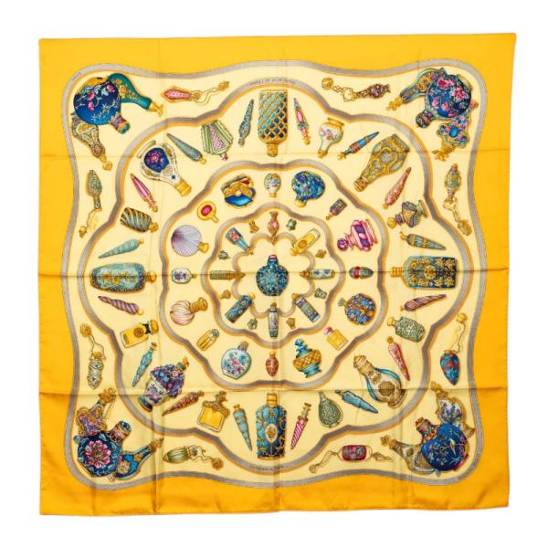 HERMES（エルメス） カレ90 Qu importe le flacon 香水瓶 スカーフ