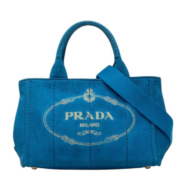 PRADA（プラダ） 三角ロゴプレート カナパ ハンドバッグ ショルダー