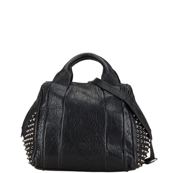 MCM エム シー スタッズ ハンドバッグ ショルダーバッグ 2WAY ブラック