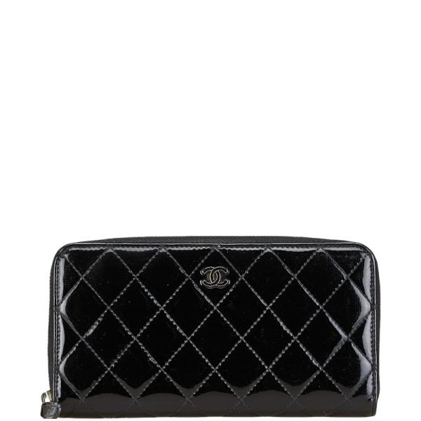 美品CHANEL エナメルマトラッセ　ココマーク　レッドフラップ長財布　22番台 CHANEL（財布 ・ レッド/赤色系）のフリマアイテム一覧