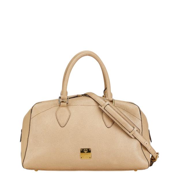 MCM（エムシーエム） エム シー エム ロゴスタッズ ハンドバッグ