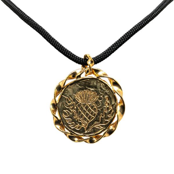 サンローラン ヴィンテージ ビジュー パール ネックレス 90s ゴールド