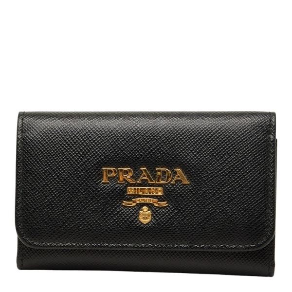 PRADA（プラダ） サフィアーノ 4連 キーケース 1PG004 ブラック NERO