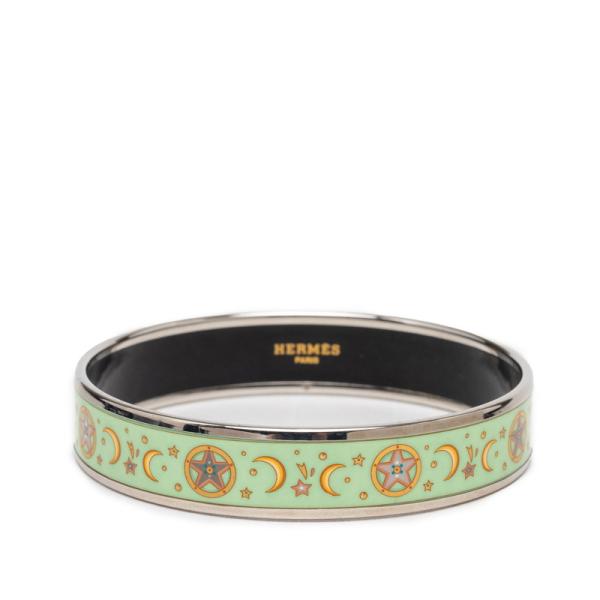 ★HERMES エルメス エマイユ PM 七宝焼き 楽器 バングル ブレスレット ginzaparis2_230-79763