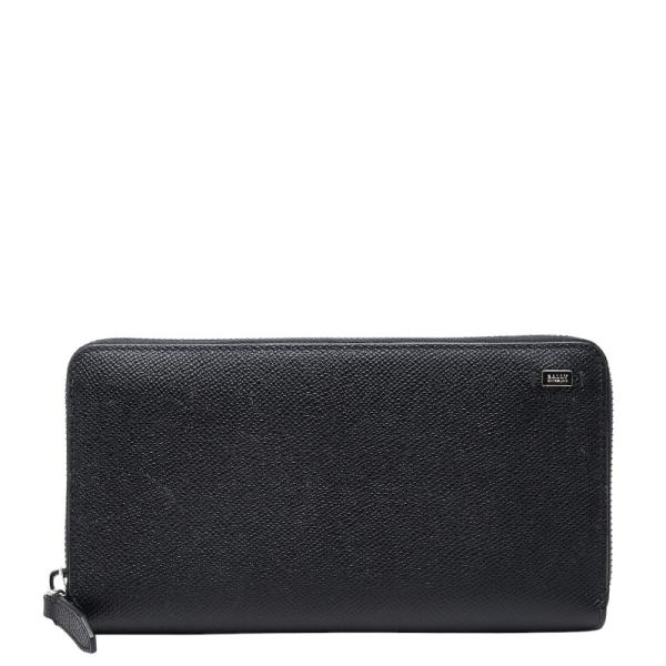 BALLY バリー ラウンドファスナー長財布 Bally（バリー） ラウンドファスナー 長財布 ブラック レザー メンズ