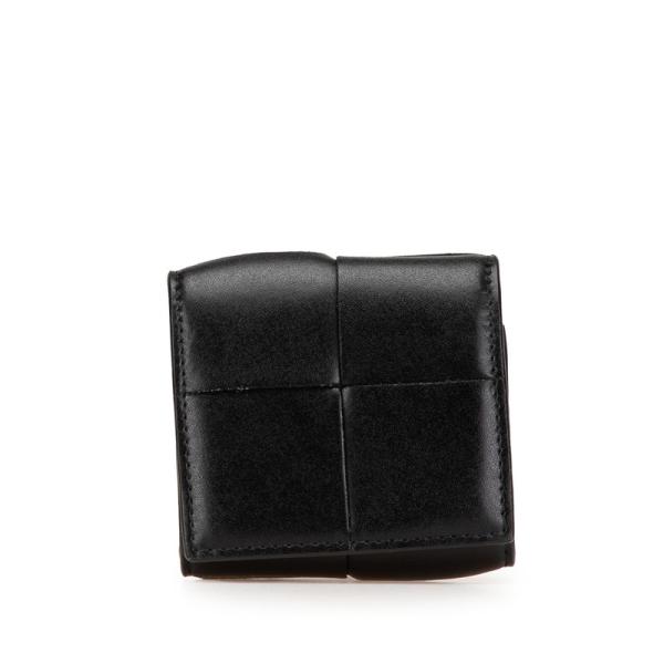 BOTTEGA VENETA カセット折り畳みコインパース ブラック ボッテガヴェネタ マキシイントレチャート カセット 折り畳み