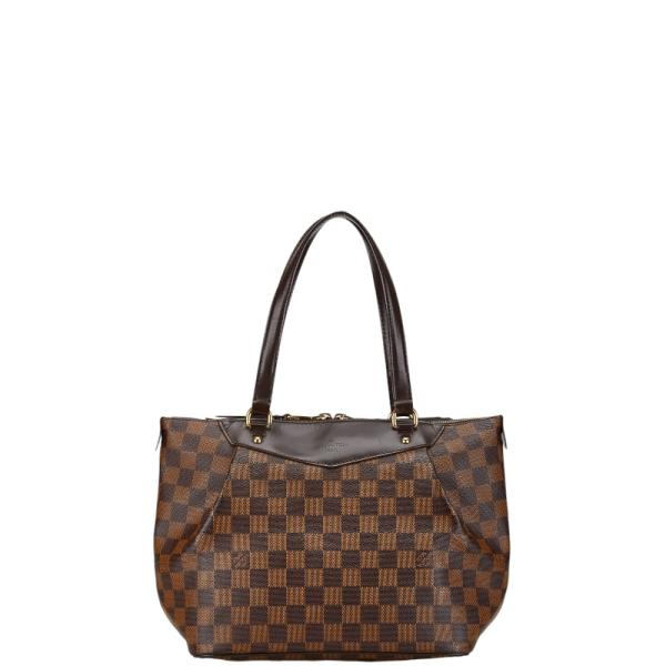 M*N様 LOUIS VUITTON ダークブラウン レザー ハンドバッグ 中型 LOUIS VUITTON ルイ ヴィトン ダミエ ウェストミンスターPM