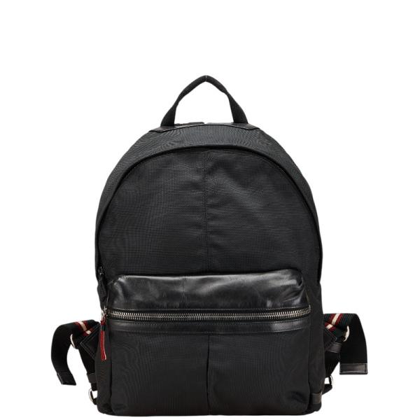 BALLY リュック 新品・未使用 Bally（バリー） リュック バックパック ブラック キャンバス レザー