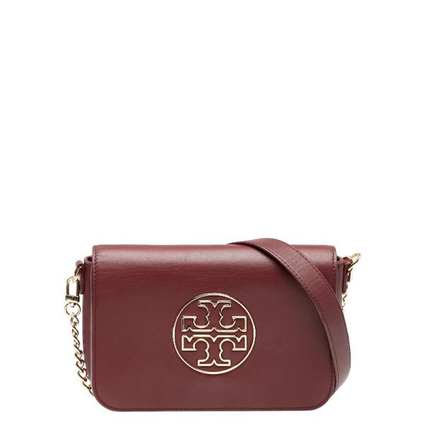 年末まで値下げ！【未使用】正規品★トリーバーチ　チェーンバッグ　ワインレッド TORY BURCH（トリーバーチ） ロゴ チェーン ショルダーバッグ ワイン