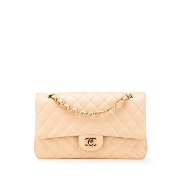 美品 シャネル マトラッセ25 ダブルフラップ ココマーク チェーン ショルダーバッグ キャビアスキン レディース CHANEL 【243-06739】 CHANEL（シャネル） マトラッセ25 ダブルフラップ ココマーク チェーン